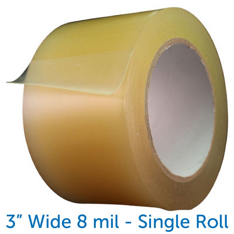 3 X 84 28 Yds Clear 8 Mil Wrestling Mat Tape Individual Roll