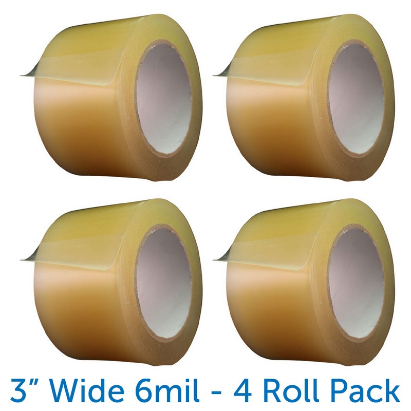 3 X 84 28 Yds Clear 6 Mil Wrestling Mat Tape Pack Of 4