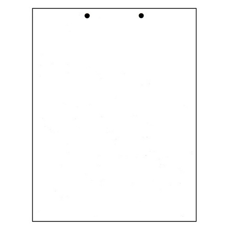 Stock 8.5  x 11 Blank Laser Cut Sheet w/ 7 Hole Punch, 20# bond