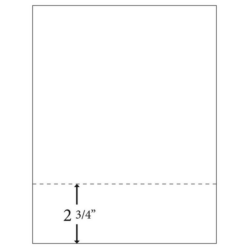 Perforated Paper Perforation At 5 12 Horizontal On White 20 Letter Size Copy Paper Ream Of 3500