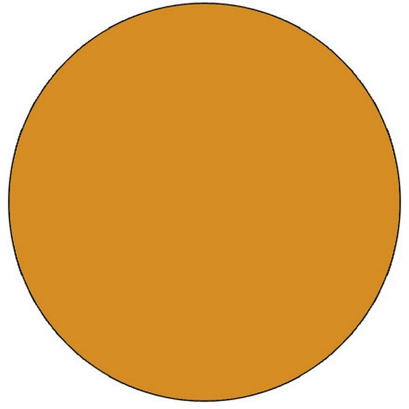 1 12 Diameter Fluorescent Orange Circle Labels 500 Per Roll 3773