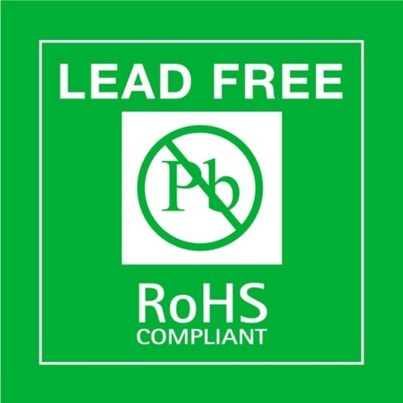 4" X 4" Lead Free RoHS Compliant Labels (500 Per Roll)