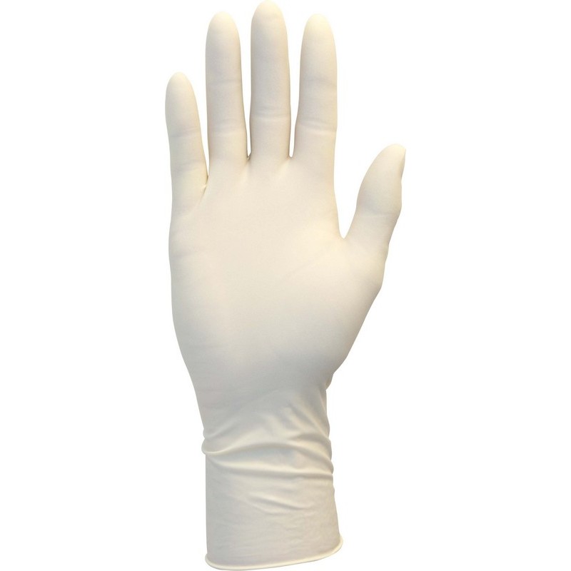 Medium, 11 Mil High Risk Latex Powder Free Exam Gloves, Polymer Coated ...