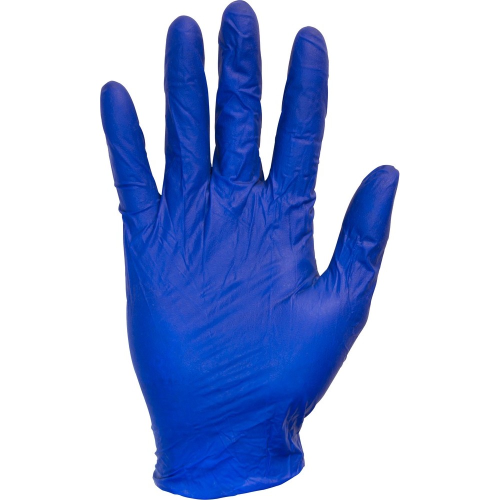 blue latex gloves powder free